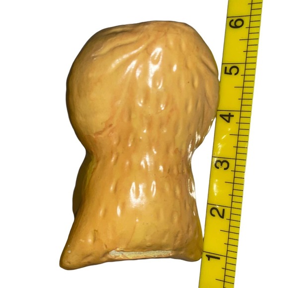 Vintage Ceramic Glazed Owl Coin Piggy Bank 5" Tall w/out Stopper Mid Century - Picture 3 of 4